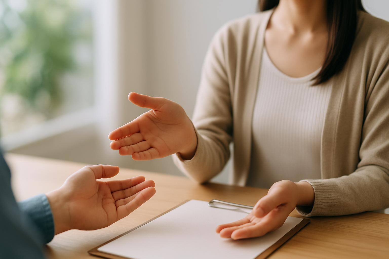 初めてでも安心できるサポートのポイントの背景イメージ