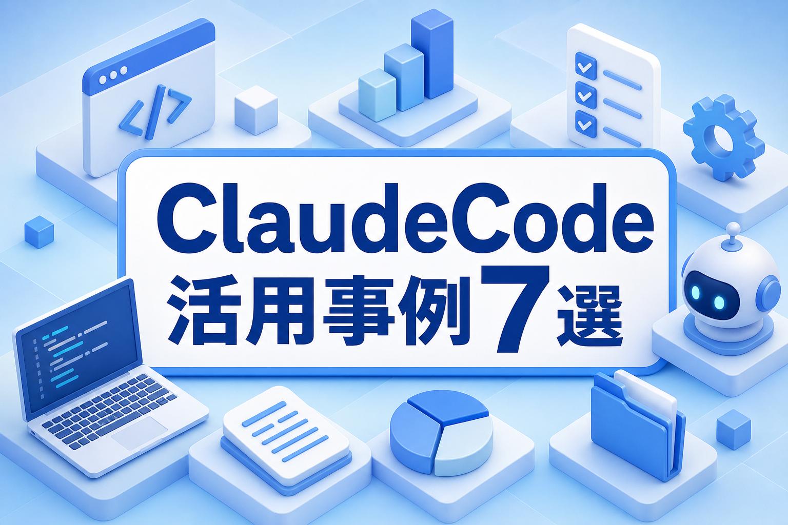 ClaudeCode 業務効率化 できること 事例 7選
